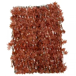 Faux Decor 180 X 60cm Artificial Red Acer Leaf Trellis